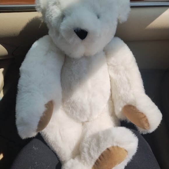 Vintage Vermont Teddy Bear Velvet Alien Face Rare Mask Collectible Jointd 16" - Picture 11 of 15